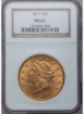 Picture of 1877 $20 Liberty Double Eagle MS62