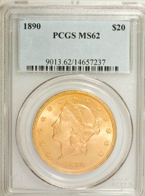 Picture of 1890 $20 Liberty Double Eagle MS62