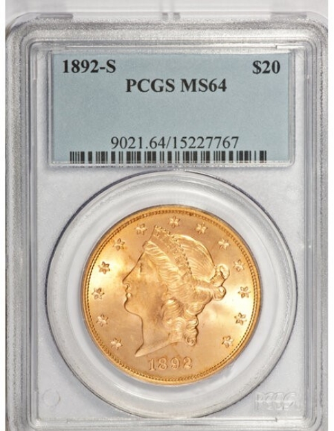 Picture of 1892S $20 Liberty Double Eagle MS64