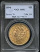 Picture of 1894 $20 Liberty Double Eagle MS62