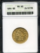 Picture of 1894 $5 Liberty Half Eagle MS62
