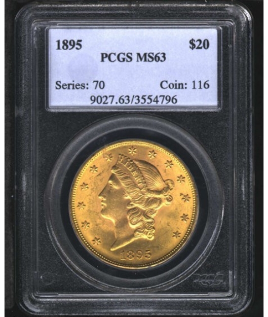 Picture of 1895 $20 Liberty Double Eagle MS63