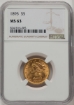 Picture of 1895 $5 Liberty Half Eagle MS63