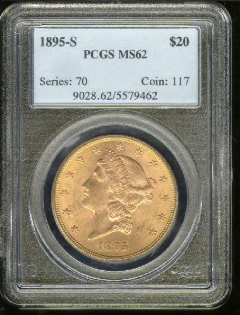 Picture of 1895S $20 Liberty Double Eagle MS62