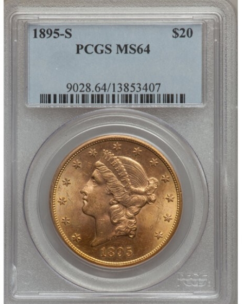 Picture of 1895S $20 Liberty Double Eagle MS64