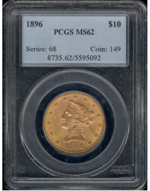 Picture of 1896 $10 Liberty Eagle MS62