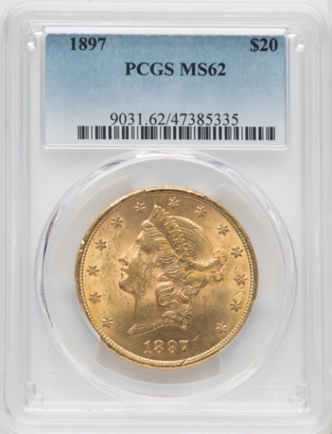 Picture of 1897 $20 Liberty Double Eagle MS62