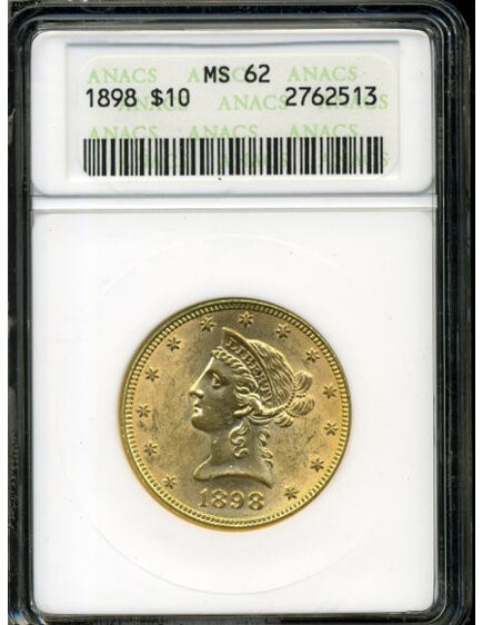 Picture of 1898 $10 Liberty Eagle MS62