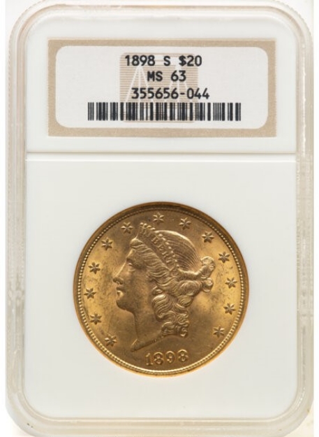 Picture of 1898S $20 Liberty Double Eagle MS63