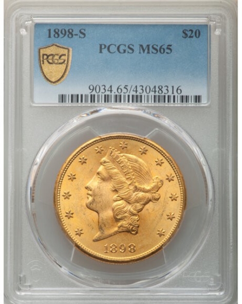 Picture of 1898S $20 Liberty Double Eagle MS65