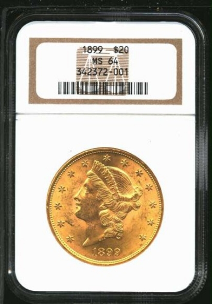 Picture of 1899 $20 Liberty Double Eagle MS64