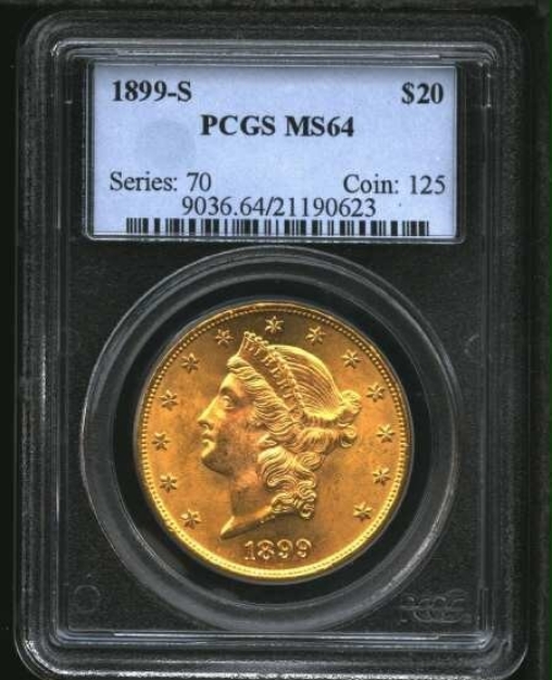 Picture of 1899S $20 Liberty Double Eagle MS64