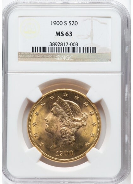 Picture of 1900S $20 Liberty Double Eagle MS63