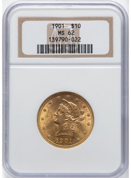 Picture of 1901 $10 Liberty Eagle MS62