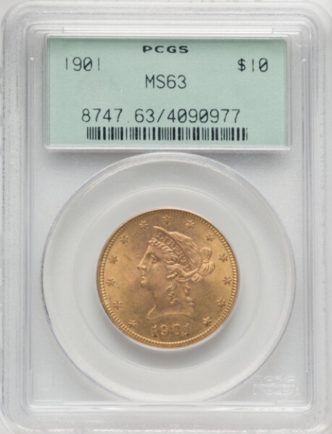 Picture of 1901 $10 Liberty Eagle MS63