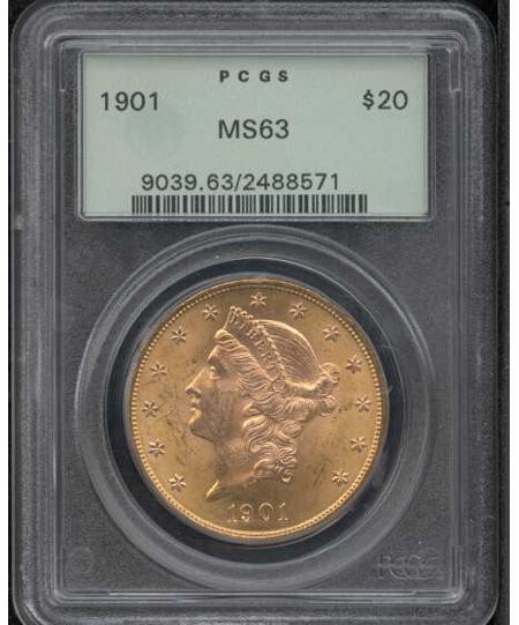 Picture of 1901 $20 Liberty Double Eagle MS63