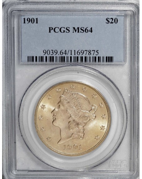 Picture of 1901 $20 Liberty Double Eagle MS64