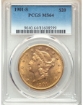 Picture of 1901S $20 Liberty Double Eagle MS64