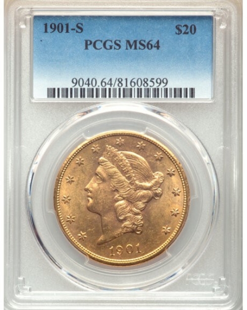 Picture of 1901S $20 Liberty Double Eagle MS64