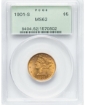Picture of 1901S $5 Liberty Half Eagle MS62