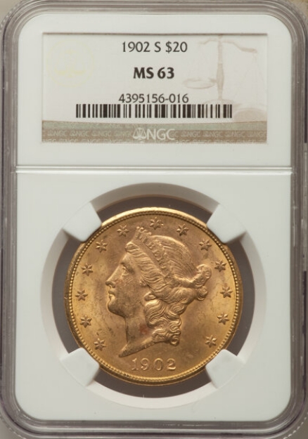 Picture of 1902S $20 Liberty Double Eagle MS63