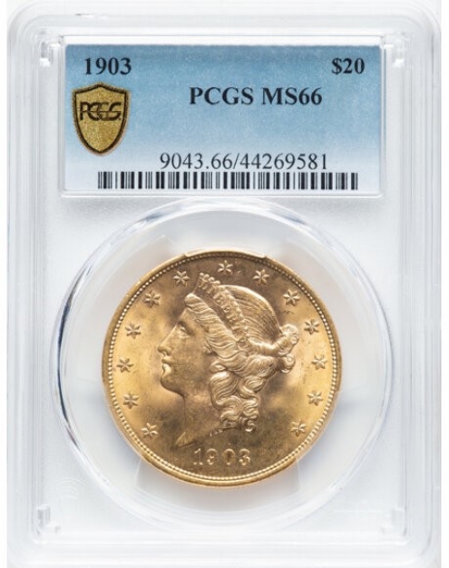 Picture of 1903 $20 Liberty Double Eagle MS66
