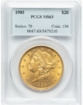 Picture of 1905 $20 Liberty Double Eagle MS63