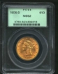 Picture of 1906D $10 Liberty Eagle MS62