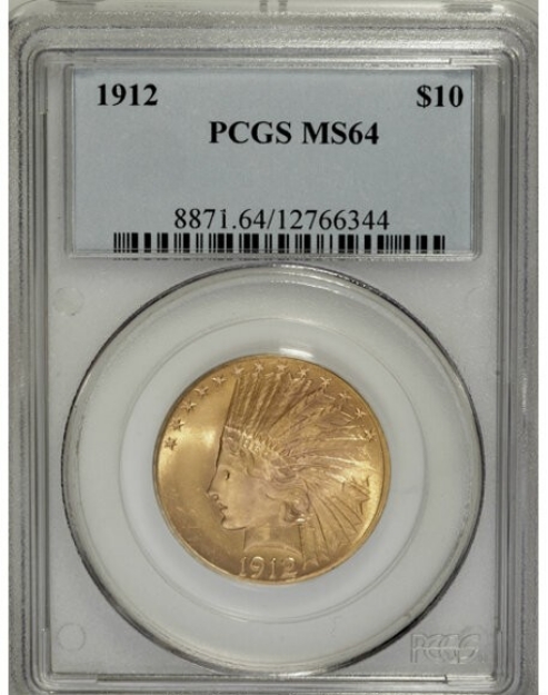 Picture of Common Date $10 Indian Head Eagle MS64
