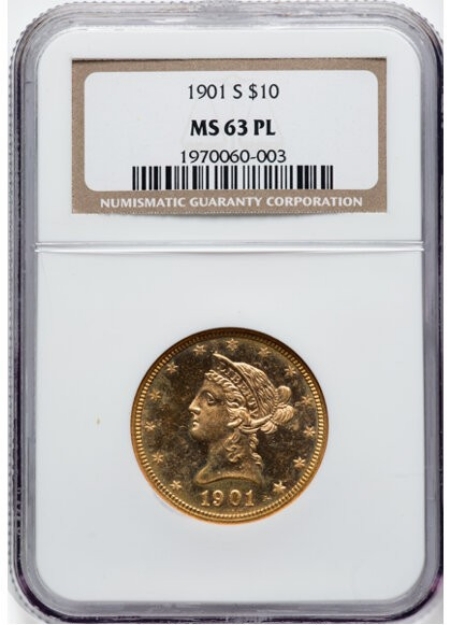 Picture of Common Date $10 Liberty Eagle MS63