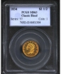 Picture of Common Date $2.5 Liberty Quarter Eagle MS63