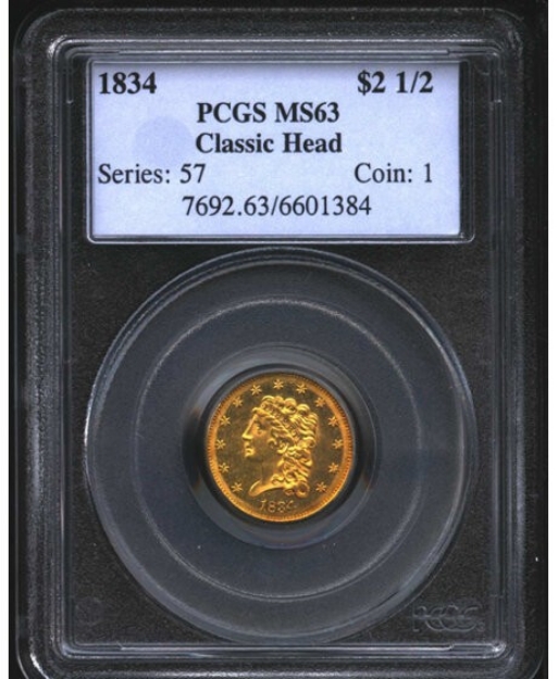 Picture of Common Date $2.5 Liberty Quarter Eagle MS63