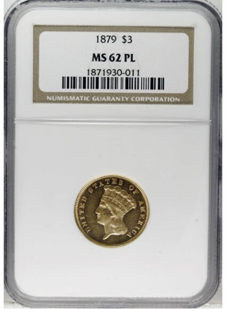 Picture of Common Date $3 Gold MS62