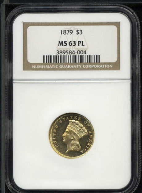 Picture of Common Date $3 Gold MS63