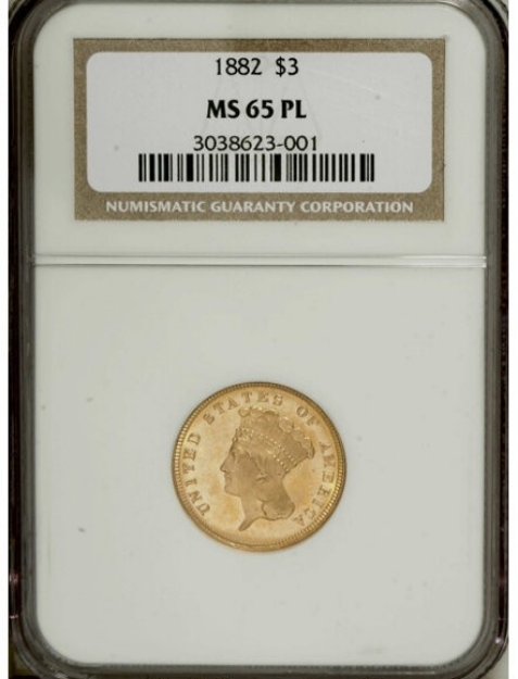 Picture of Common Date $3 Gold MS65