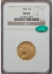 Picture of Common Date $5 Indian Head Half Eagle MS63