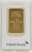 Picture of 1 oz Credit Suisse Gold Bar (With Assay)