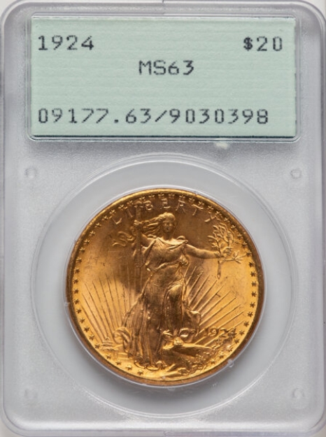 Picture of Common Date $20 St. Gaudens Double Eagle MS63