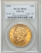 1907 $20 Liberty Double Eagle MS65 1