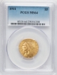 1911 $5 Indian Half Eagle MS64 1
