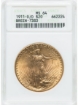 1911D $20 St. Gaudens Double Eagle MS64 1