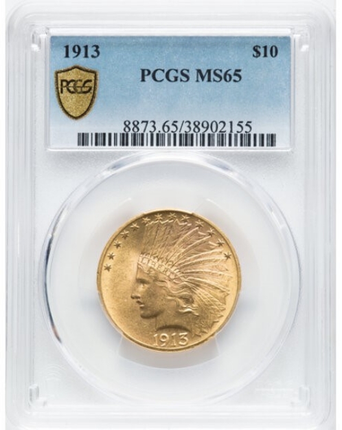 1913 $10 Indian Eagle MS65 1