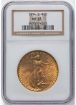 1914D $20 St. Gaudens Double Eagle MS63 1