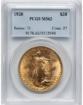 1920 $20 St. Gaudens Double Eagle MS62 1