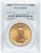 1922 $20 St. Gaudens Double Eagle MS65 1