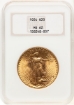 Common Date $20 St Gaudens Double Eagle MS62 1