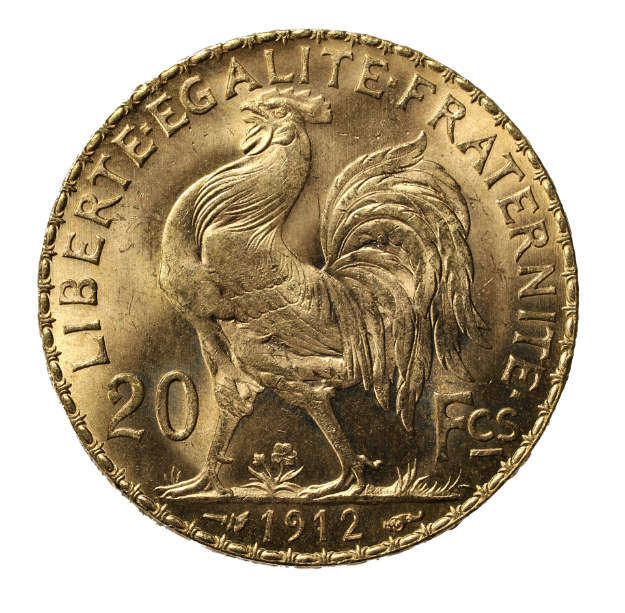 Picture of French 20 Franc Gold Rooster (.1867, Varied Year)