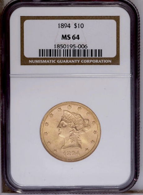 1894 $10 Liberty Eagle MS64 1