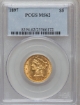 1897 $5 Liberty Half Eagle MS62 1