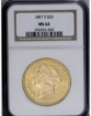 1897-S $20 Liberty Double Eagle MS64 1